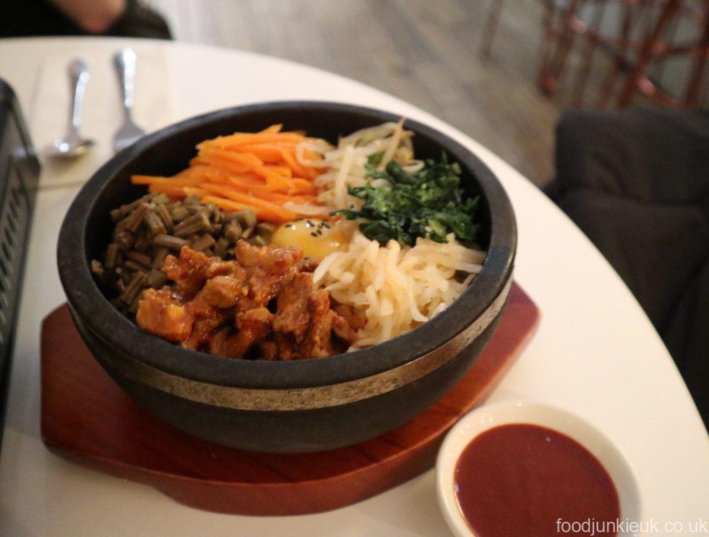 Dolsot Bibimbap with Spicy Pork at Okitchen