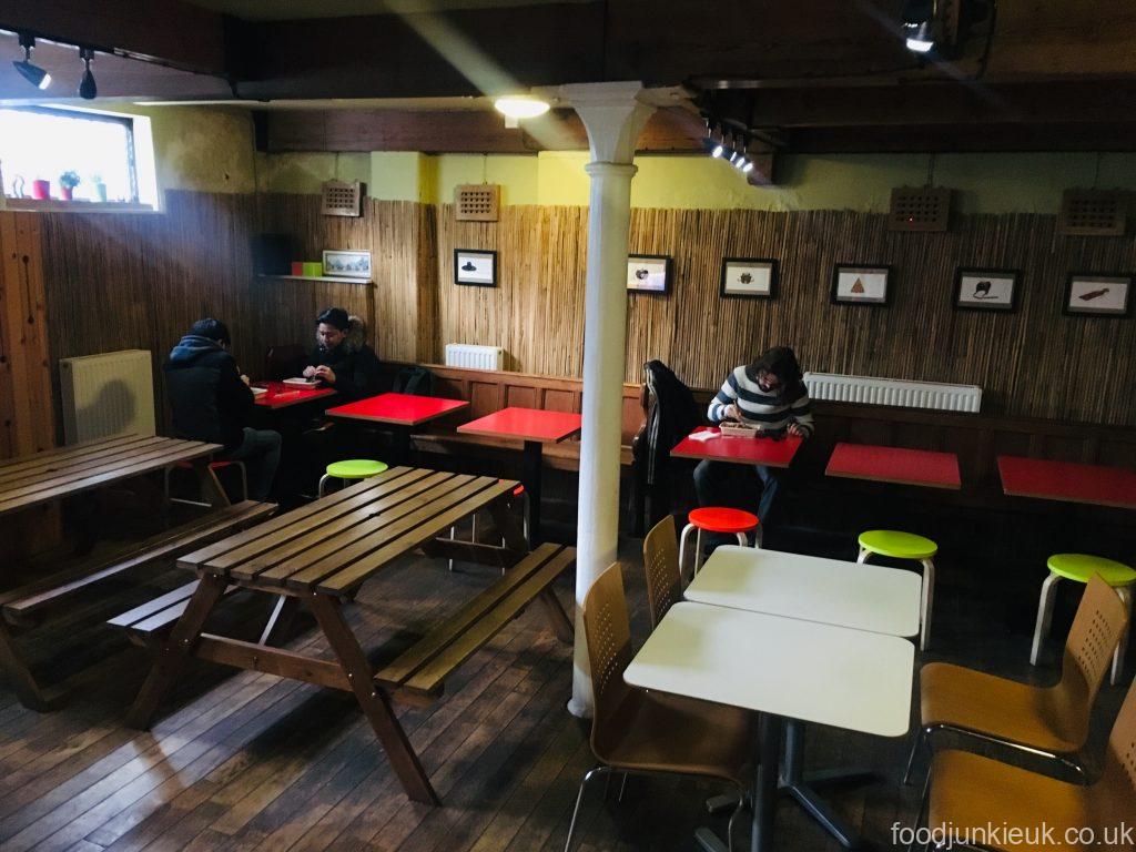 Basement dining area