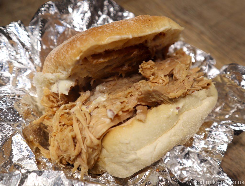 Pulled pork sandwich from oink