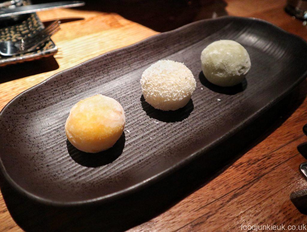 Japanese restaurant Dozo Mochi ice cream