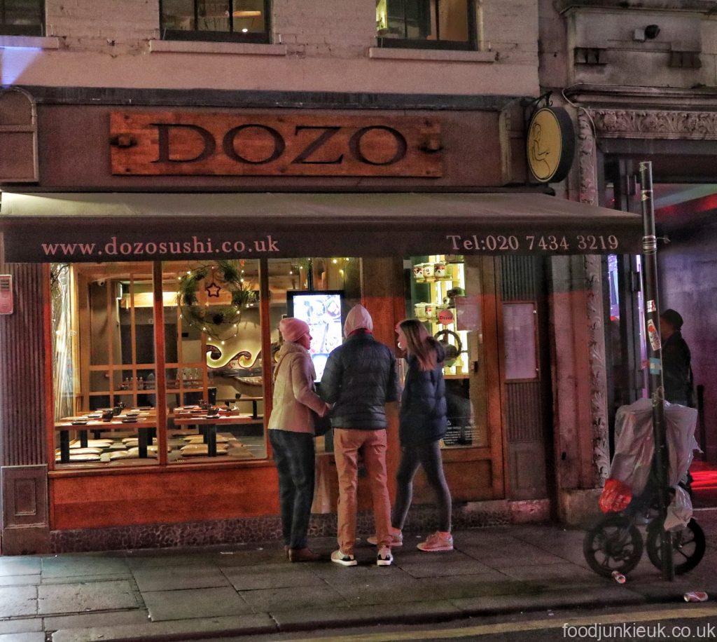 Japanese restaurant Dozo entrance