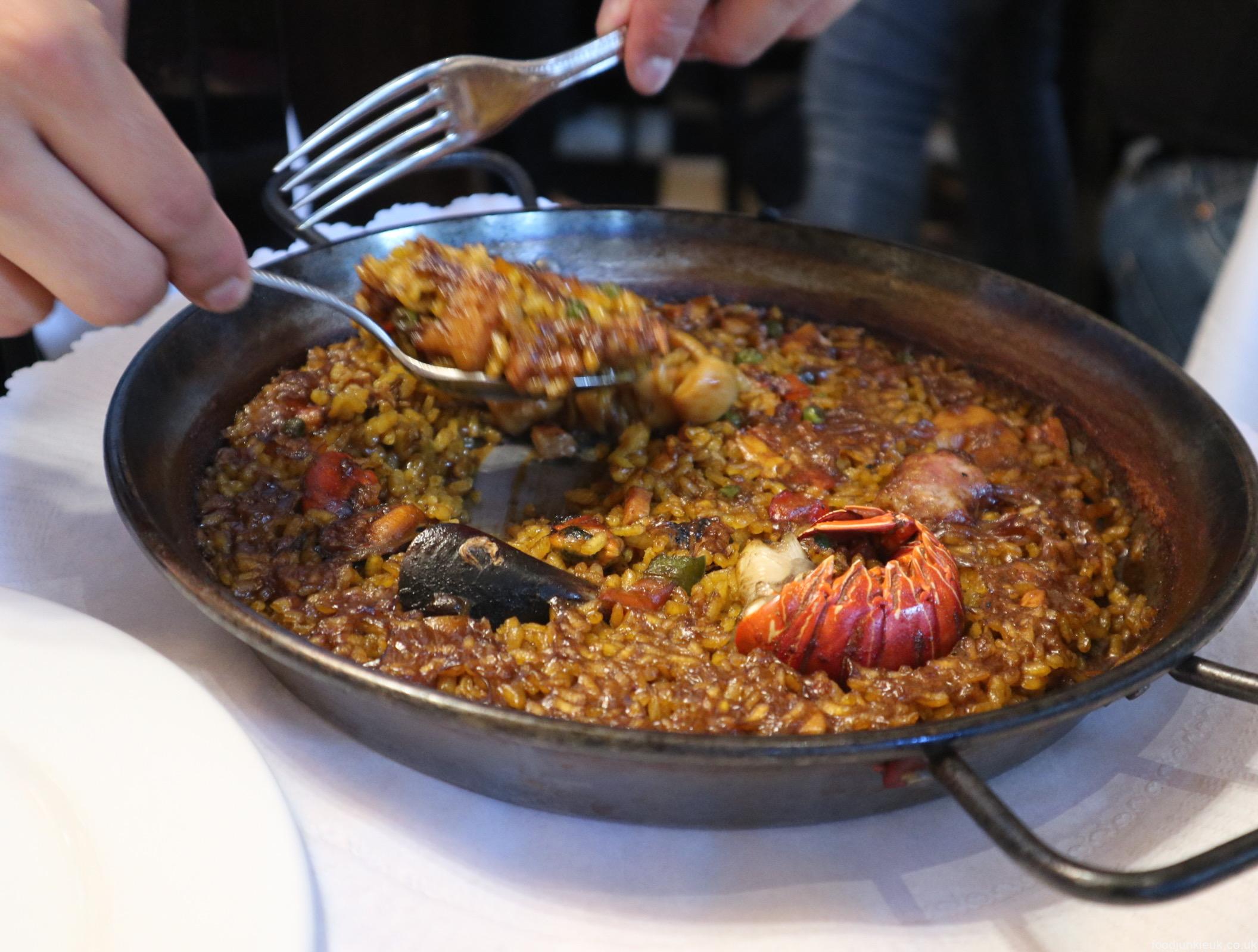 Old Local Classic Paella in Barcelona 7 Portes Food Junkie UK
